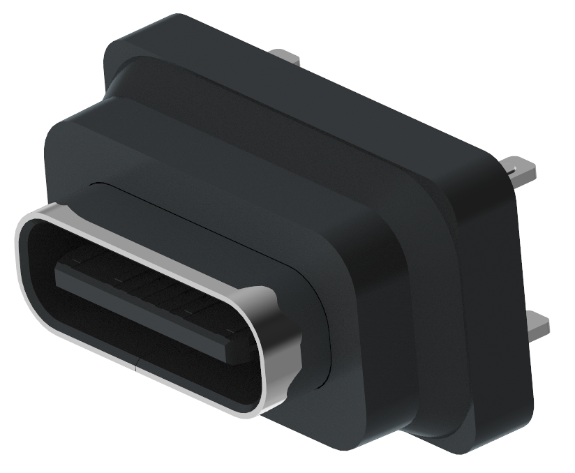 XB-TYPE C 16P-10 스탠딩 방수 USB 커넥터 16pin 방수 IPX7 USB TYPEC 소켓 높이 6.5mm usb 방수 커넥터